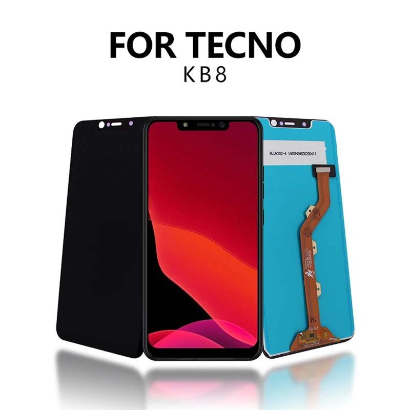 mobile phone lcd for tecno spark 3 pro kb8 lcd display with touch panel screen digitizer glass combo assembly replacement parts free global shipping