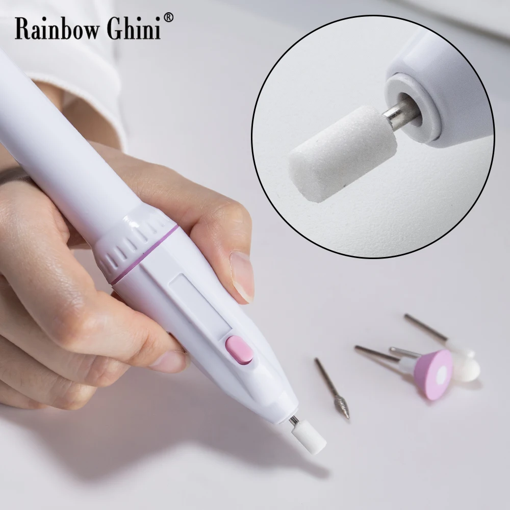 Радужные машины Ghini для маникюра электрическая мини-дрель ногтей маникюрная