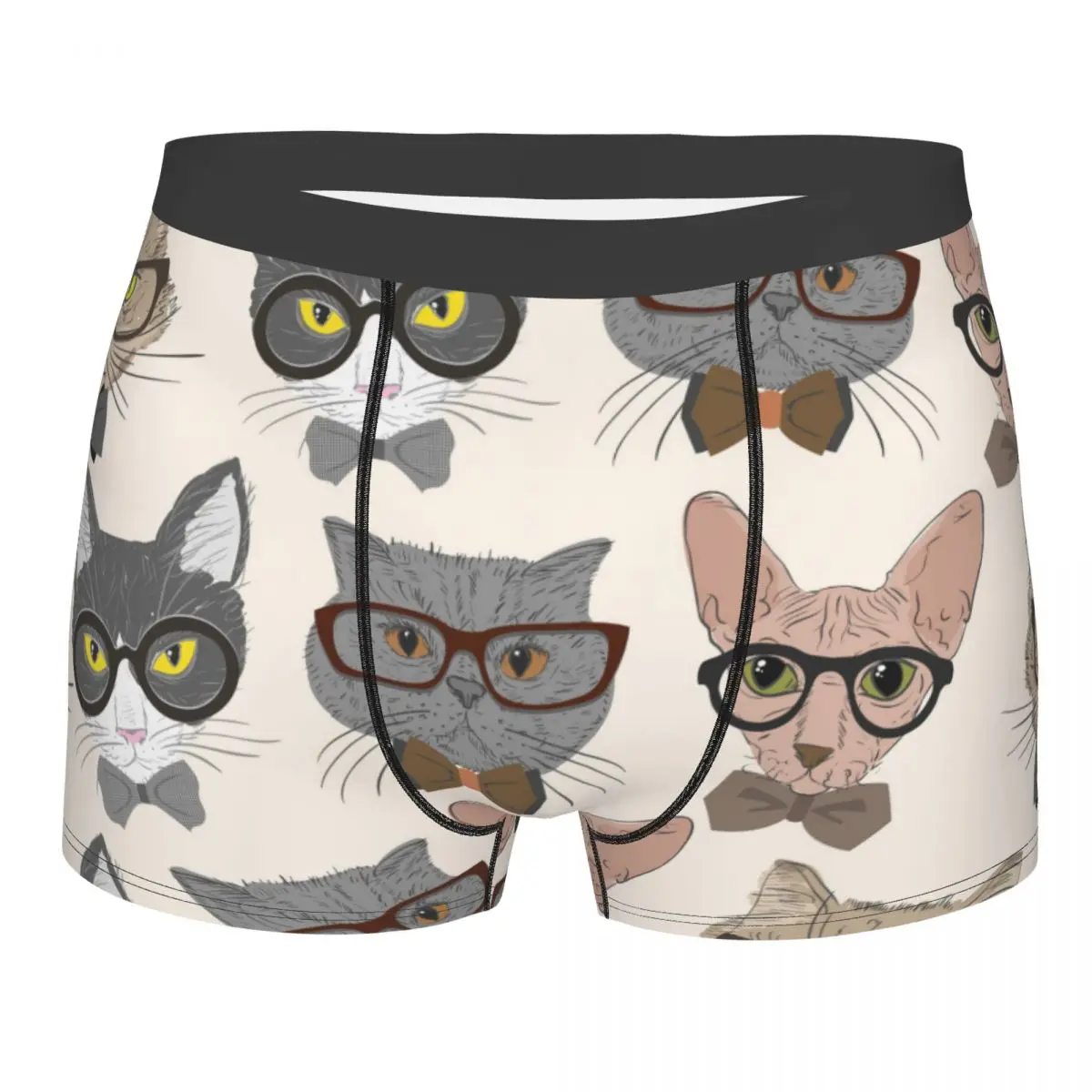 

Men's Panties Underpants Boxershorts Hipster Cats Underwear for Man Sexy Male Boxer Shorts