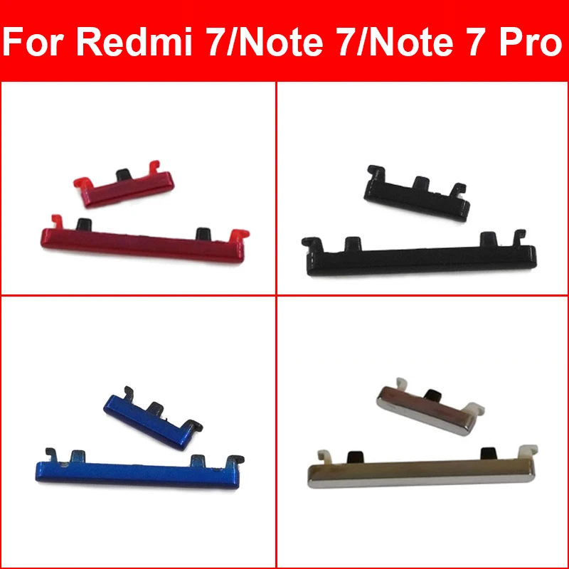 Внешний зажим Кнопки громкости для Xiaomi Redmi Red Rice Note 7 Note7 Pro переключатель ВКЛ./ВЫКЛ. Внешний зажим Кнопки громкости для Xiaomi Redmi Red Rice Note 7 Note7 Pro переключатель ВКЛ./ВЫКЛ.