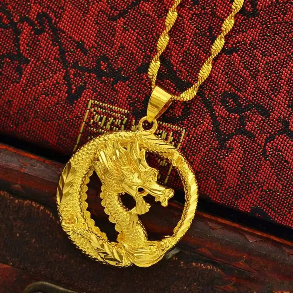 Цепочка с подвеской-крестом для женщин и мужчин, простые модные подарочные украшения из 18-каратного желтого золота