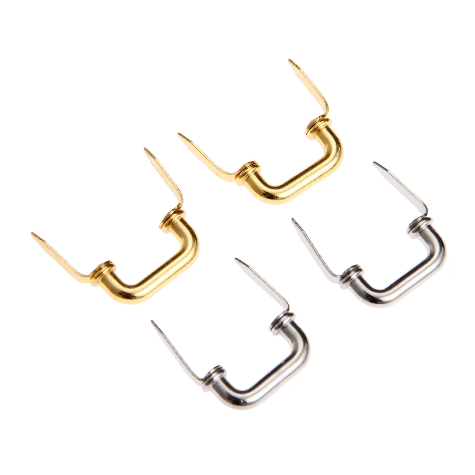 

10pcs Mini Handles Inline Pulls Gold/Silver Knobs with foot Vintage Wooden Gift Box Jewelry Makeup Case Alloy 20x10mm Decoration