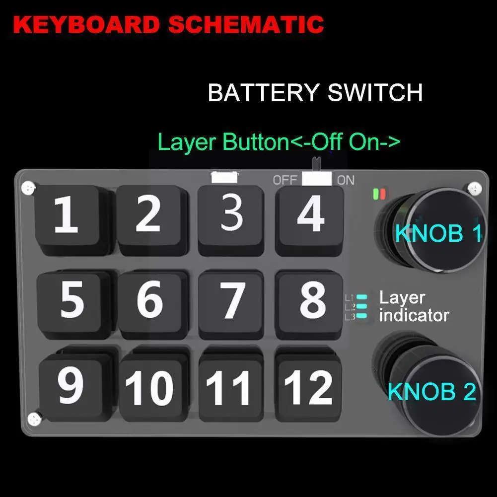 

Bluetooth-comptiable Usb Custom Keyboard Volume Button Knob Programming Macro Gaming For Keypad Mechanical Keyboa H8v3