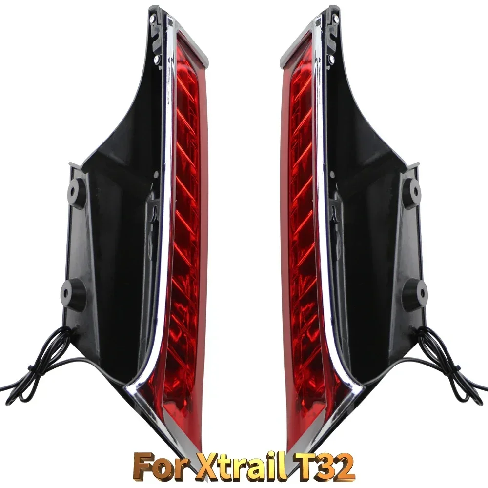 

2 Шт. Светодиодные DRL Задний Бампер В Сборе Для Nissan Xtrail X-trail T32 Rogue 2014-2020 Задние Фонари Противотуманные Фары...
