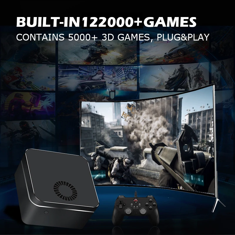 Retro Video Game Consoles Super Console X Lbox Mini Box For PS2/PS1/WII ...