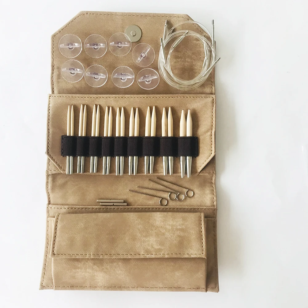 LYKKE Crafts Naturale 3 5 дюйма набор со сменными иглами загар джинсовая ткань бежевый холст