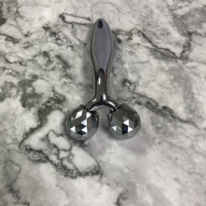 Роликовый массажер красоты 3D Инструменты для ухода за лицом V-образная форма