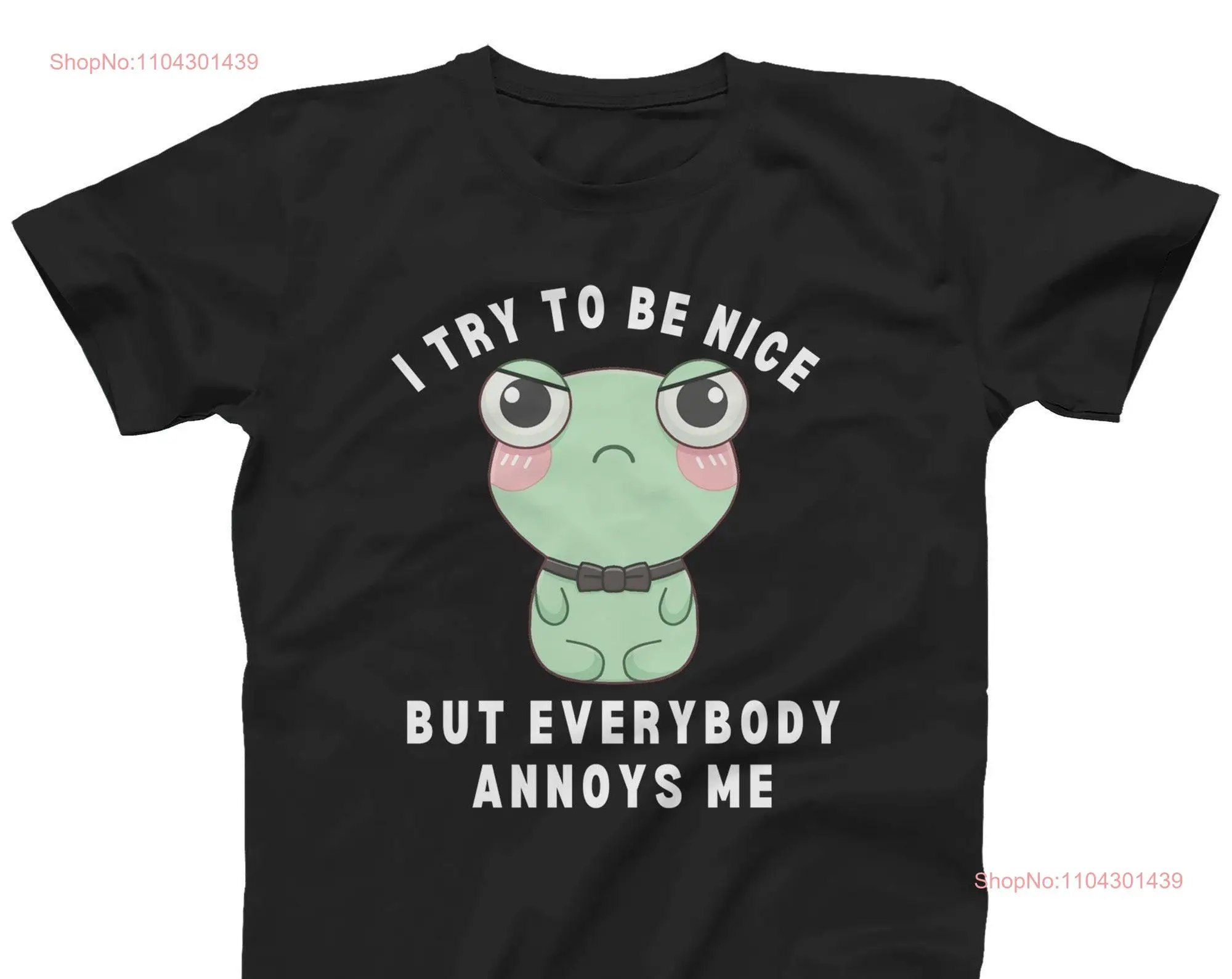 Забавная саркастическая футболка Everybody Annoys Me Annoyed Frog Humor также большие размеры 3XL