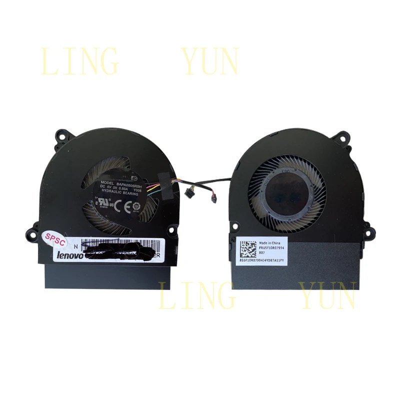 Фото Подходит для ноутбуков Lenovo Wei6-14ikb v530s-14ikb K43-80, вентилятор охлаждения графической карты и процессора. №4