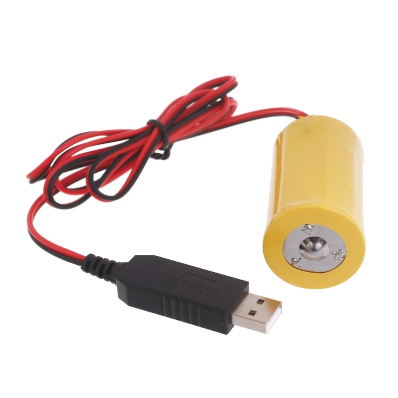 USB 5V2A к LR20 D 1 5V1A фиктивный аккумуляторный кабель питания для газовой плиты факела