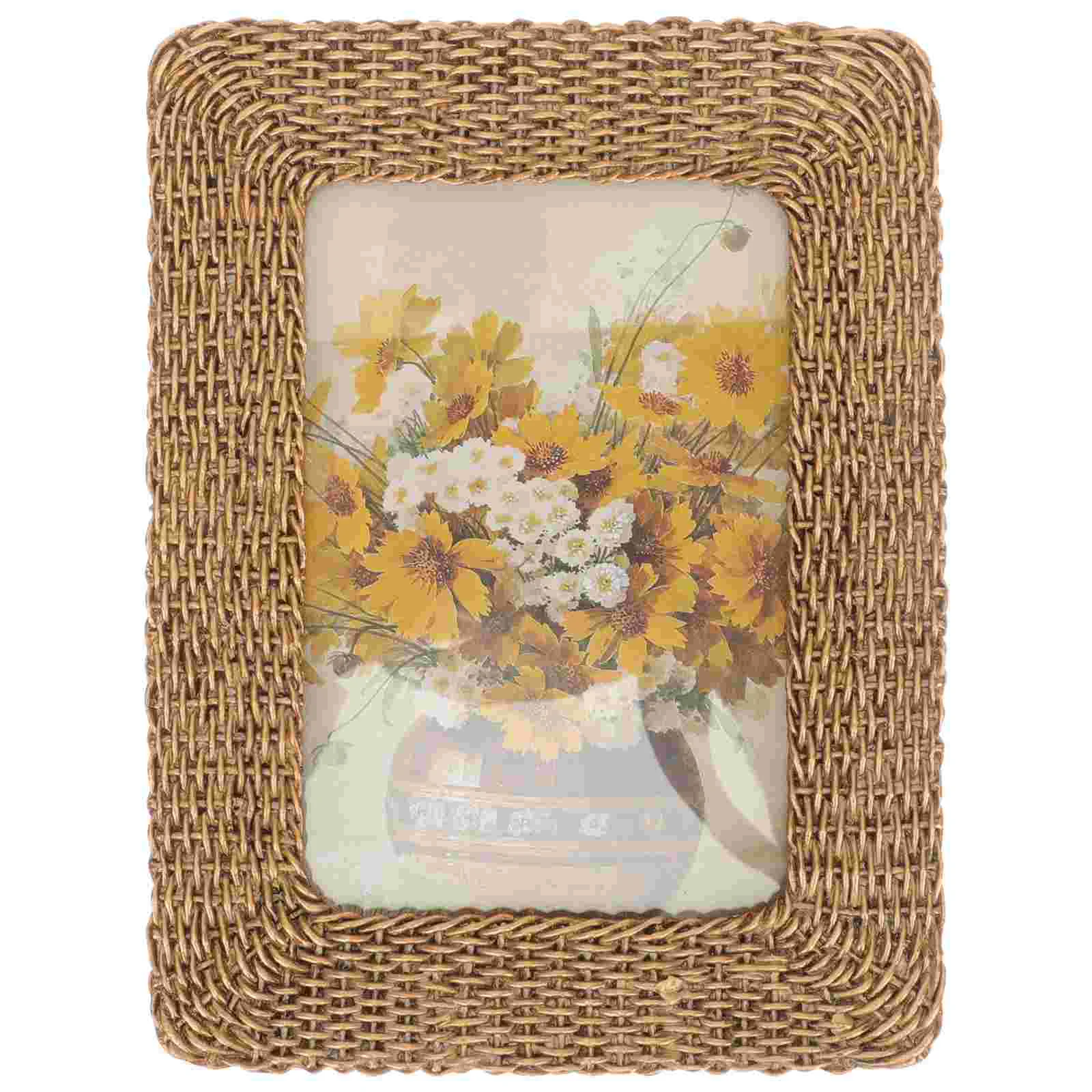 

Retro European Style Photo Frame Desktop Decor Picture Frames Desk Delicate Picture Frame Ornament Resin Home Picture Holder