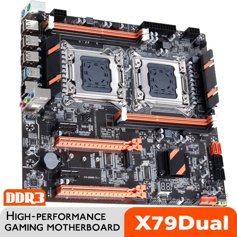 Процессор Atermiter X79 двойная планка LGA 2011 4 * DDR3 REG ECC USB3.0 Sata3 PCI-E 3 0 с платой основание