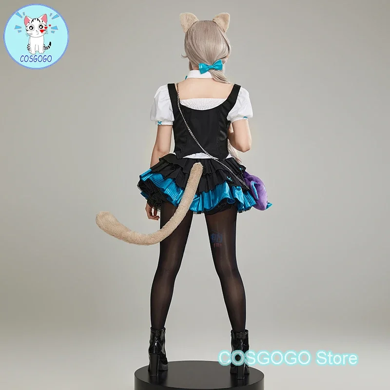 COSGOGO Game Genshin Impact Lynette Косплей Костюм Хэллоуин Наряды Женская Студенческая