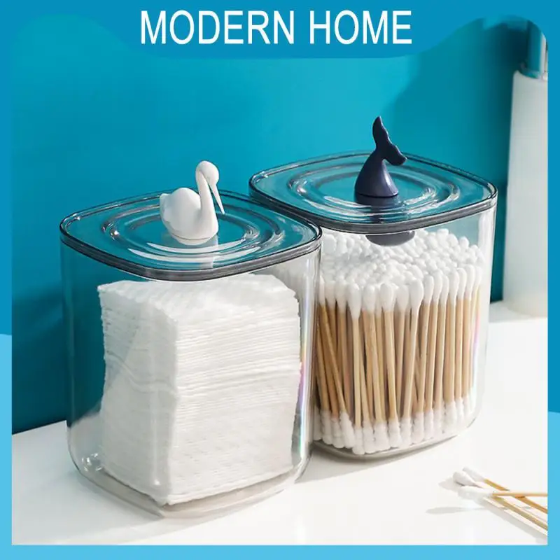 

Creative Storage Organizer Abs Tool Box Cute Cosmetic Cotton Jewelry Boxes Storage Tools With Cover Storage Box Whales/swans