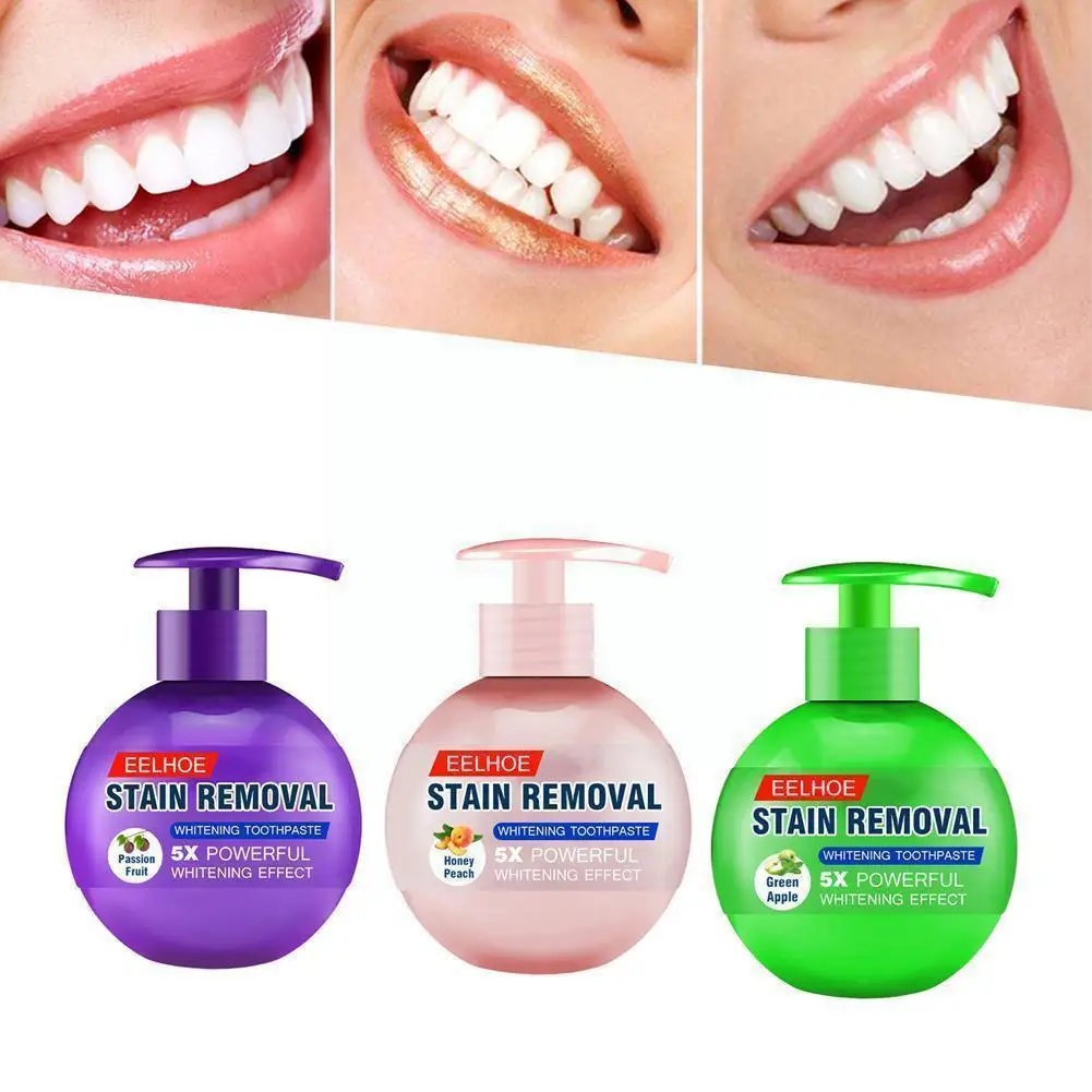 

250g Whitening And Stain Removing Baking Soda Toothpaste, Fights Bleeding Fruit Passion Blueberry, Gum I4r6