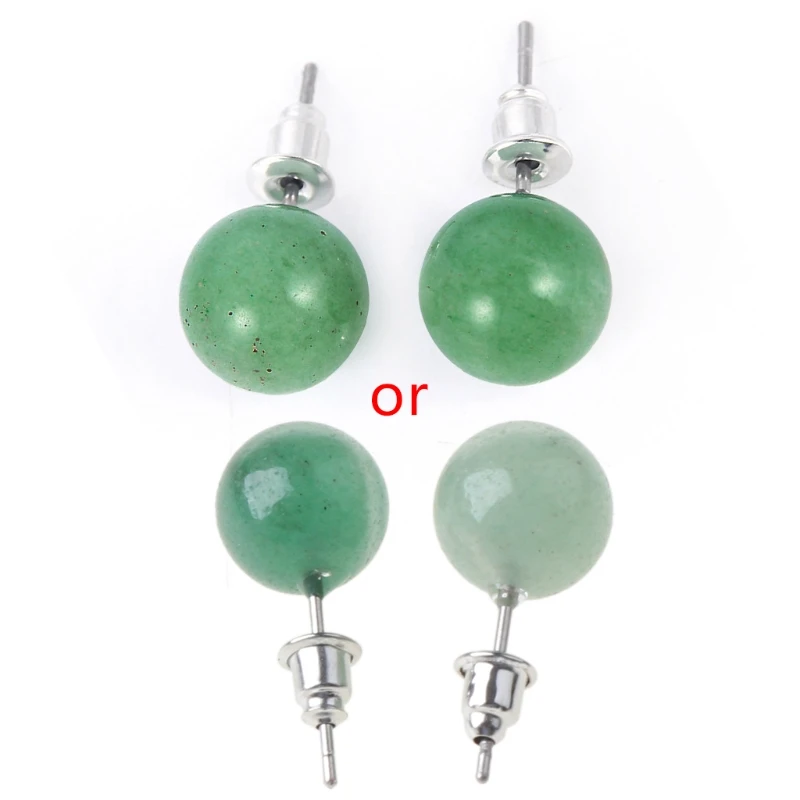 

Gorgeous Crystal Beads Stud Earrings 10mm Jewelry for Male Female Anniversary Dropshipping