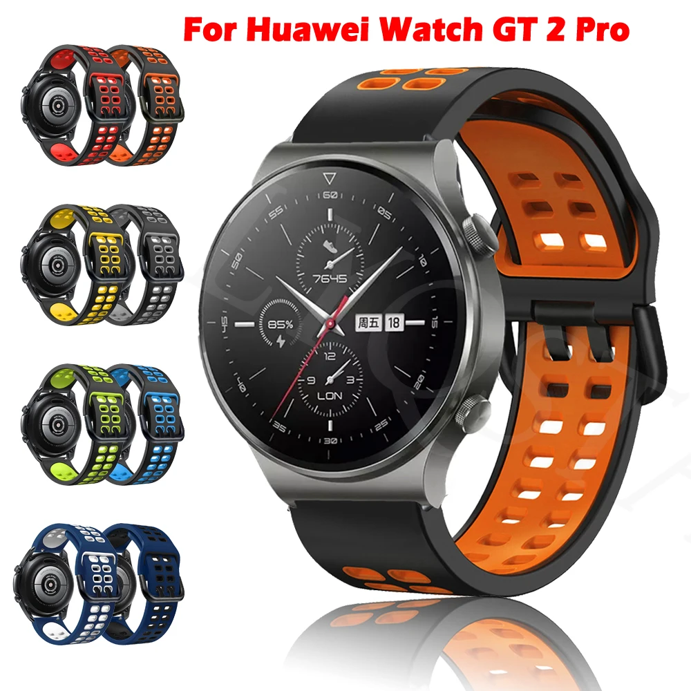 

Ремешок силиконовый для Huawei Watch 3 Pro GT 2 Pro 3 GT2 GT3 46 мм, браслет для наручных часов Honor Magic 2 46 мм, 22 мм