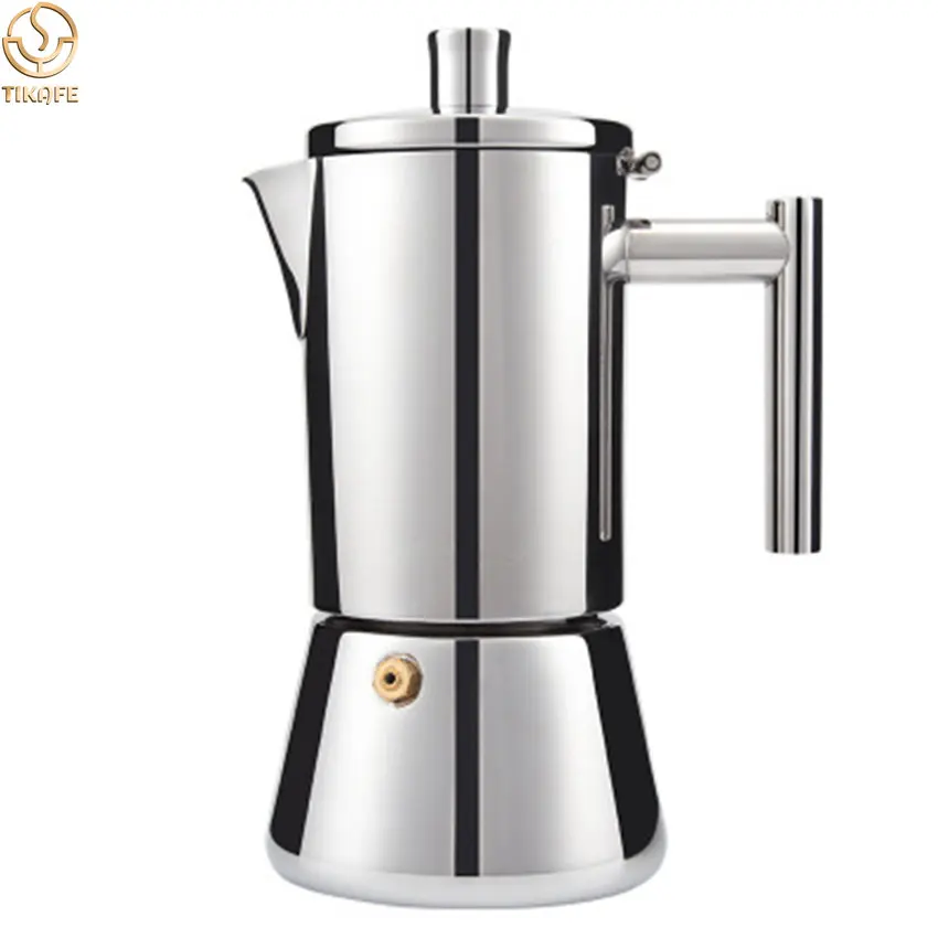 

200/300/500ML Geyser Coffee Maker 304 Stainless Steel Induction Cafetera Moka Pot Expresso Stove Top гейзерная кофеварка 모카포트