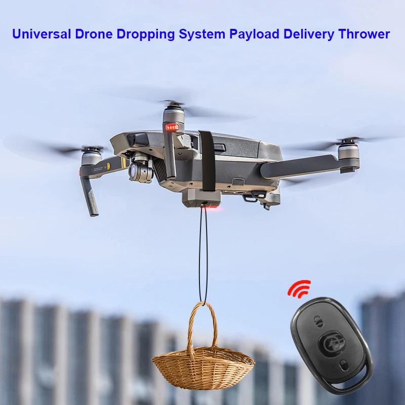 

Universal Drone Airdrop Thrower System 2.4 Remote Control General Payload Delivery Thrower Air Dropper Device Drone Accessories