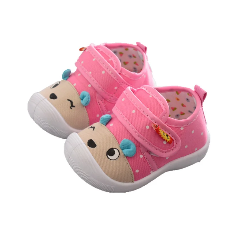 New Infant Kids Baby Cartoon Anti-slip Anti kicking functional shoe Soft Sole Squeaky Sneakers Babyslofjes Chaussures Bebe Fille