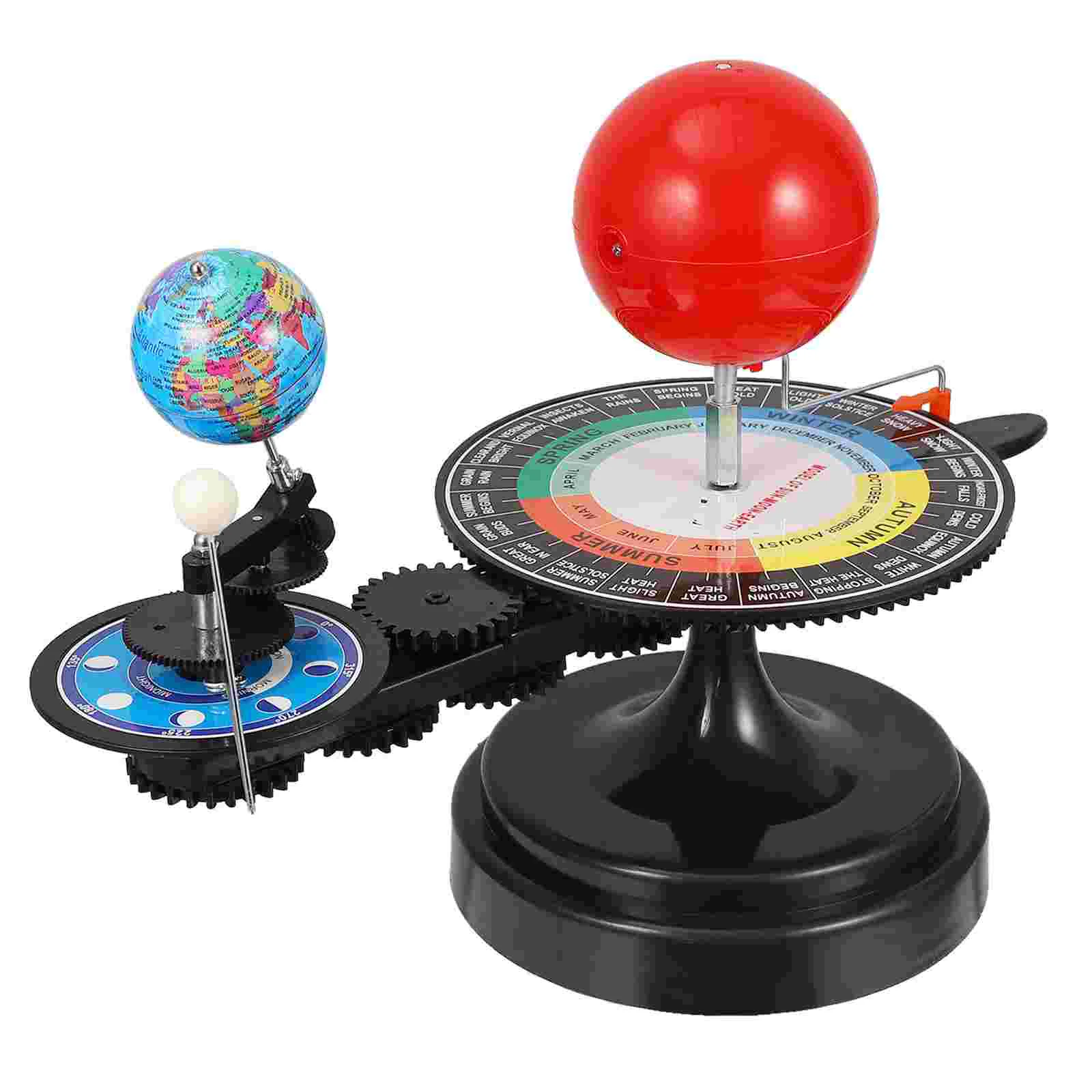 

1pc Solar System 3 Globes Sun Earth Moon Orbital Planetarium Astronomy Model