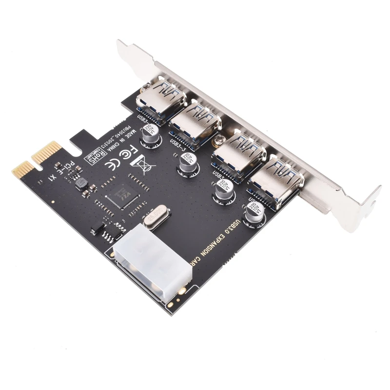 

Usb 3,0 pci плата расширения 4 порта PCI-E к usb компьютерная плата расширения pcie Usb адаптер с 4-контактным интерфейсом питания для win 10