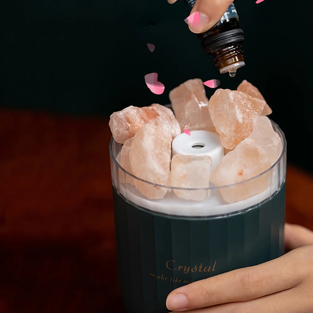 

Увлажнитель воздуха Crystal Aromatheraphy, USB, беспроводной аромадиффузор для эфирных масел, светодиодный, ГИМАЛАЙСКАЯ СОЛЬ, охлаждающий увлажнитель
