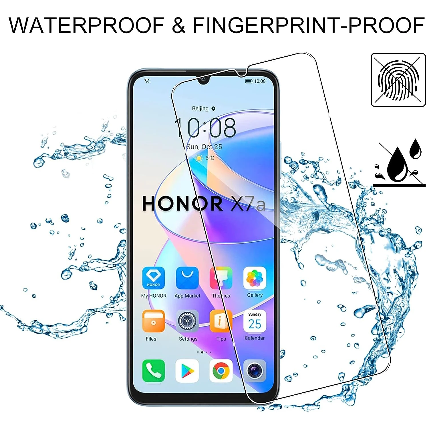 2 шт./4 шт. закаленное стекло для Honor X7 X7a Защитная стеклянная пленка экрана