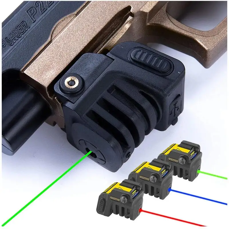 

Rechargeable Taurus G2C 9mm Glock 19 Mini Green / Red /Blue mira laser para pistola defensa personal arma tactical laser sight