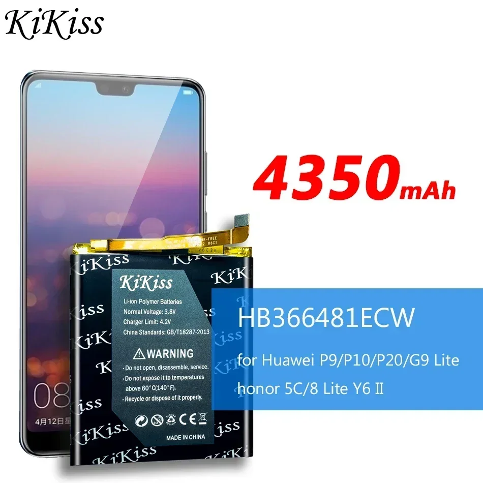 Бесплатный инструмент KiKiss Battery HB 366481 ЭКВ для Huawei Ascend p9/p9 p10 p20 lite/p8 lite 2017/Honor 8/honor8