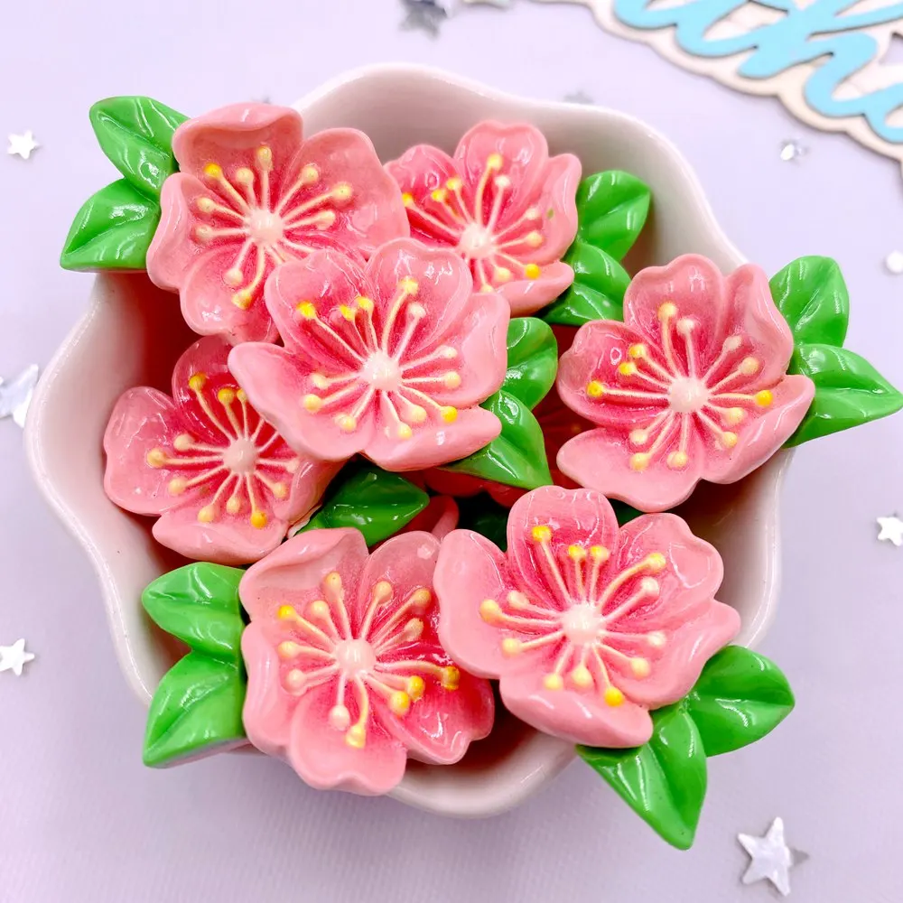 

Фигурки из смолы с цветком персика Diy Super Paradise