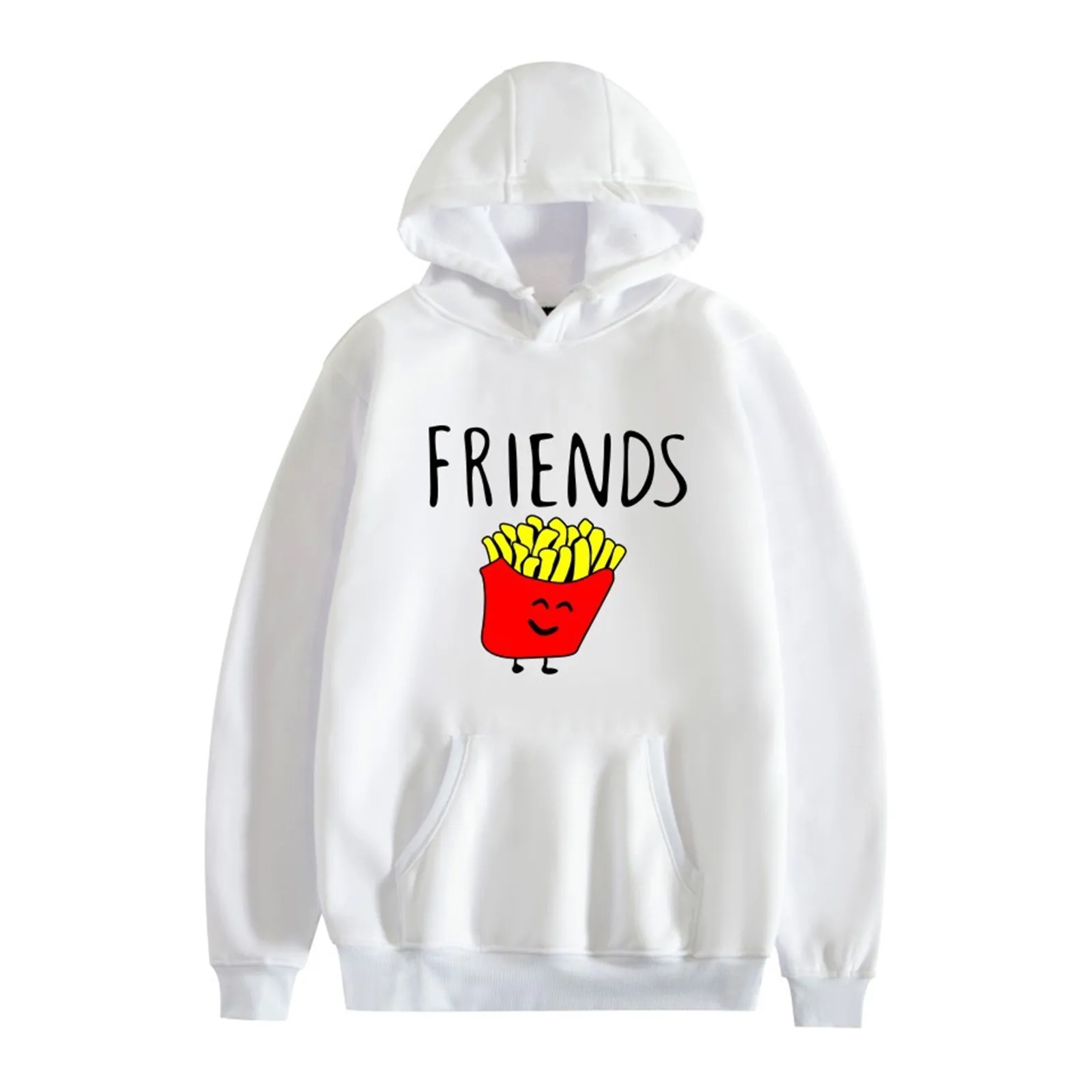 

Chips Cute Hoodies Sweatshirt Pullover Letter Pattern Printed Tops Unisex Style Men's Sweatshirt Hooded Sweater 2023 Sudaderas