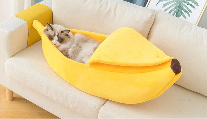 

Pet Nest Banana Dog Small Puppy Bed Bomei Cushion Four Seasons Medium General Teddy Cat