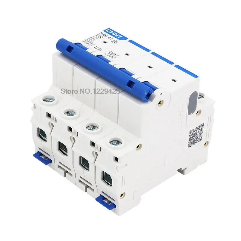 CHNT NXB-63 Малый автоматический выключатель DZ47 Воздушный 1P 2P 3P 4P 1A ~ 125A Тип C Бытовой