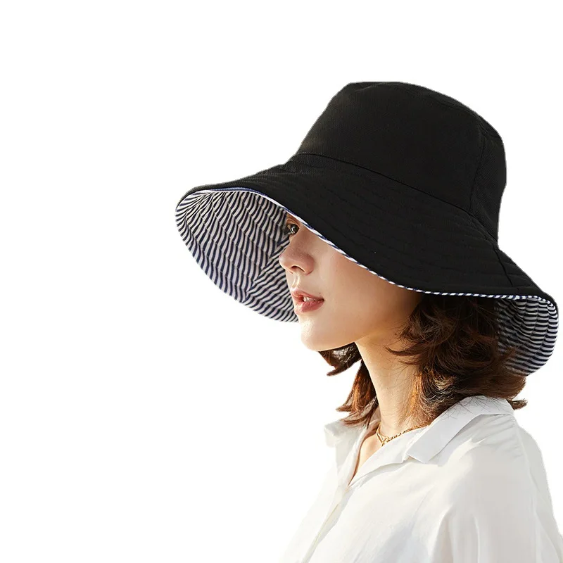 

Bucket Hat Double-Sided Panama Hat Women's Bucket Hat Panama 2021 Sombrero Summer Anti-UV Sun Visor Sun Hat Sun Protection