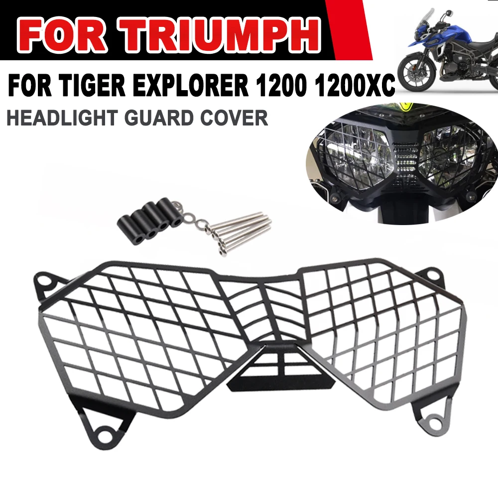 

For Triumph Tiger Explorer 1200 1200XC 2012 - 2014 2015 2016 2017 Motorcycle Accessories Headlight Grille Guard Protector Cover