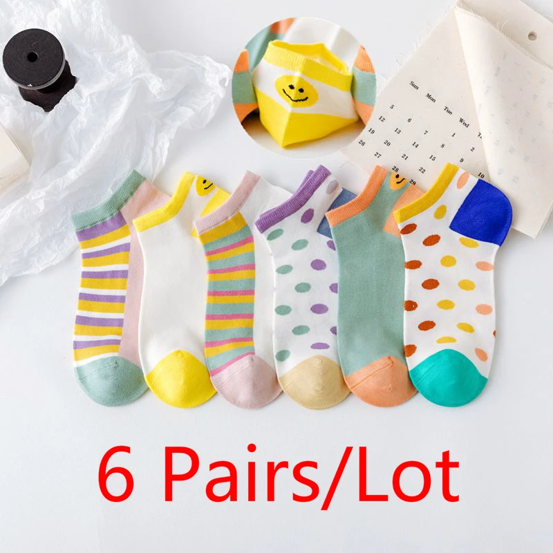 5Pairs/Lot Animal Cartoon Food Fruit Avocado Cute Socks Happy Kawaii Cotton Ankle Funny Casual Christmas Socks Women Unisex35-40