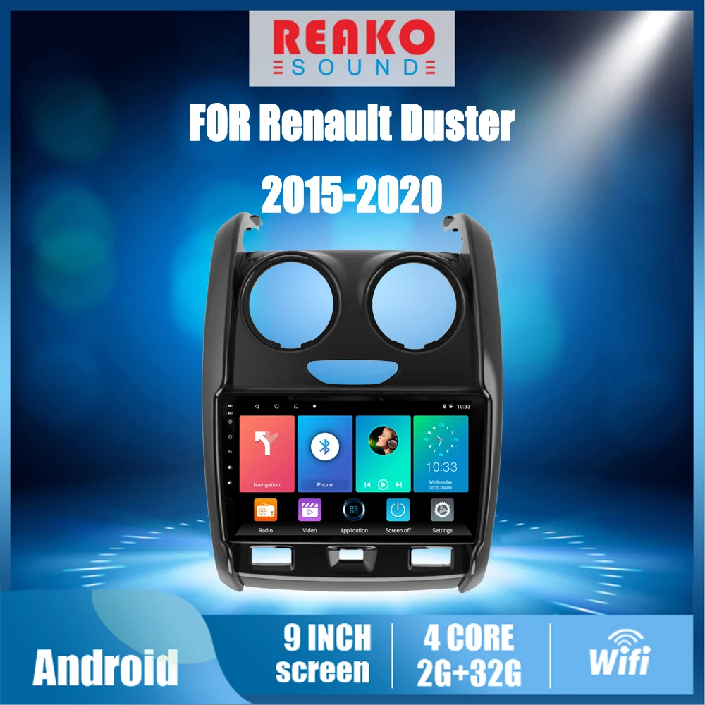 

Автомагнитола для Renault Duster 2014-2018, 2 DIN, 4G, Carplay, мультимедийный видеоплеер, навигация, GPS, Wi-Fi, FM, Android, стерео