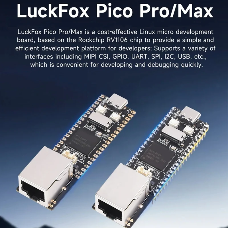Для Luckfox Pico Pro Linux RV1106 Rockchip AI Board ARM Cortex-A7/RISC-V Raspberry Pi Простая установка Простота в