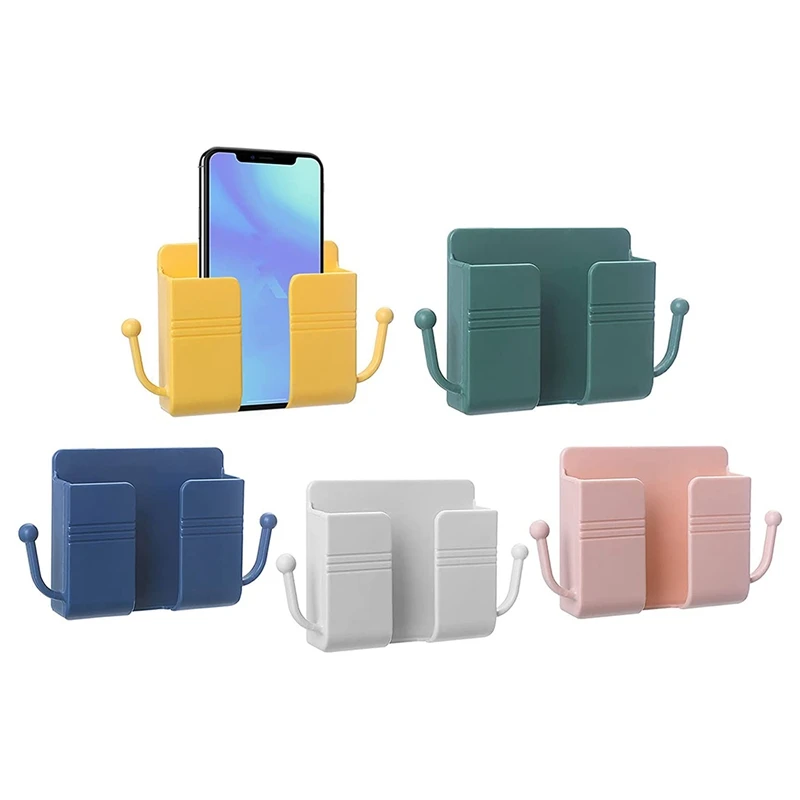 

Настенный ящик для хранения, 5 шт., многофункциональный самоклеящийся органайзер, стеллаж для хранения, бытовое хранилище с дистанционным у...