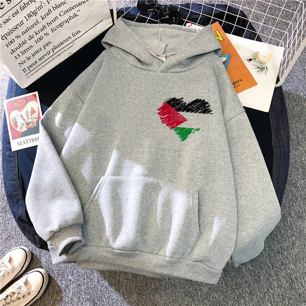 

Palestine hoodies women anime vintage pulls tracksuit women graphic clothing