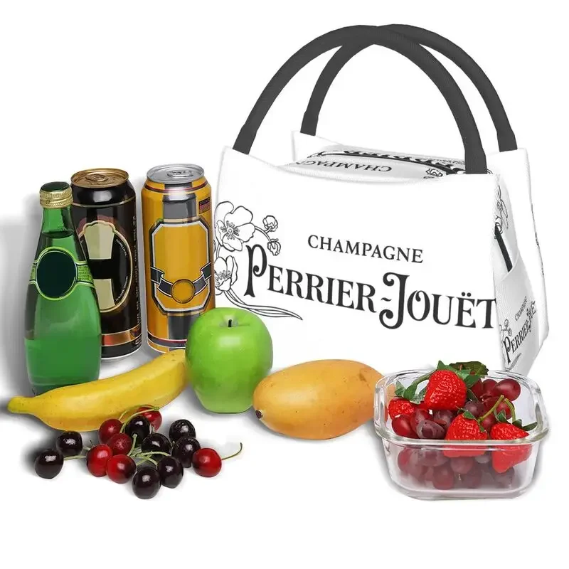 Изолированная Большая Сумка Perrier Champagne Jouets С Логотипом Для Женщин Многоразовый