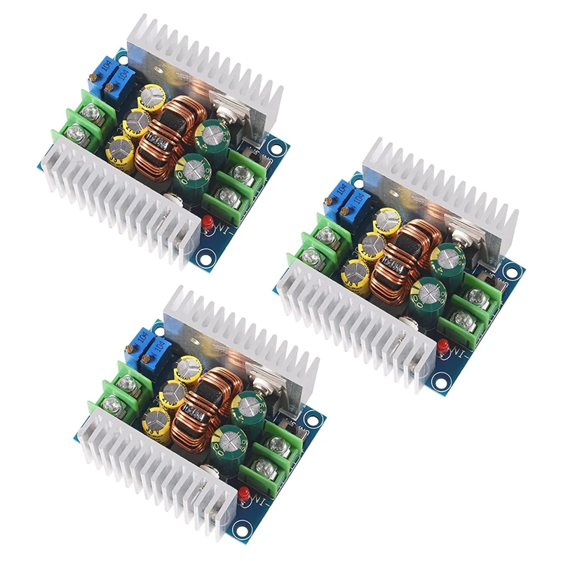 

3Pcs 300W 20A CC CV Buck Converter Step Down Module Constant Current LED Driver Power Step Down Voltage Module