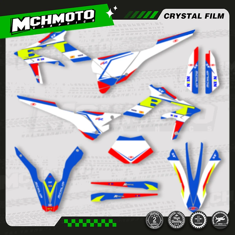 Фото MCHMFG для 2015-2019 250 300 350 2015 2016 2017 2018 2019 Beta Xtrainer мотоциклетная команда наклейки на мотоцикл-008 №3