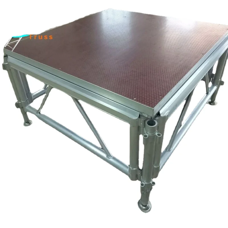 

Outdoor Customized Red Color Aluminum Alloy Concert Stage for Events