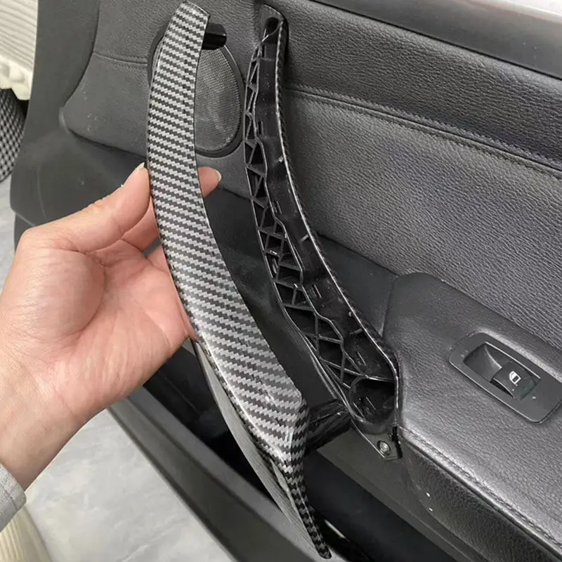 Для BMW X5 X6 E70 E71 E72 2008 2009 2010 2011-2013 текстура из углеродного волокна внутренняя дверная