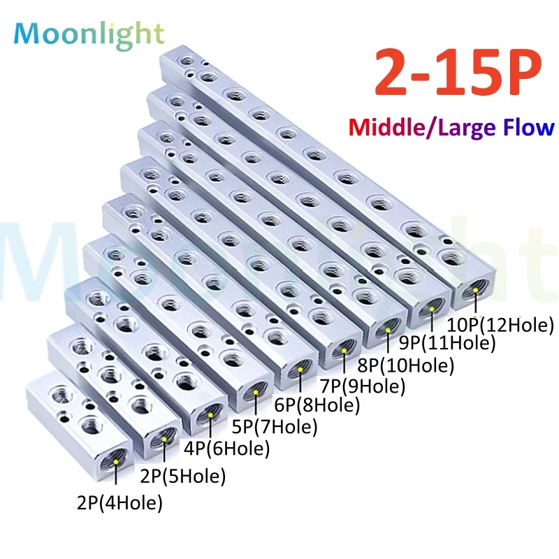 Дистрибьютор пневматического источника воздуха 1/4 дюйма 1/2 bsp многолинейный