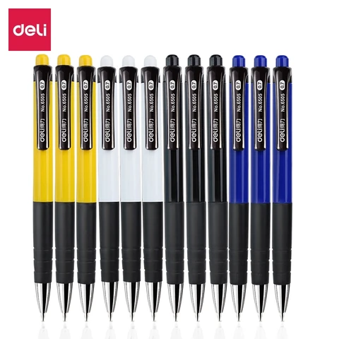 Deli 1 шт. шариковая ручка 0,7 мм синие чернила случайный цвет мягкая ручка офисные и школьные канцелярские принадлежности 6546