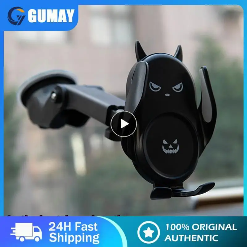 

Cute Navigation Fixing Bracket Cute Design Instrument Panel Support Automatic Clamping Easy To Install Mobile Phone Holder