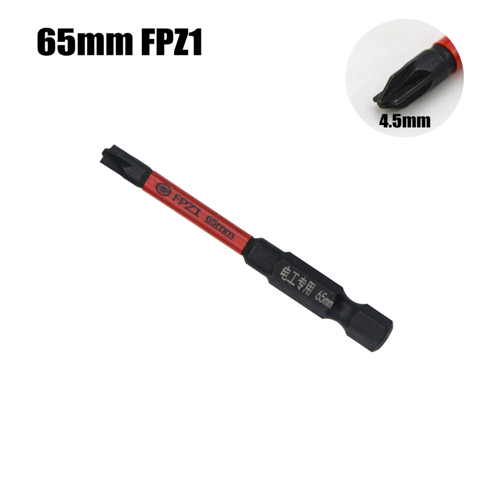 

FPZ Magnetic Special Slotted Cross Screwdriver Bit For Electrician FPZ1 FPZ2 FPZ3 Alloy Steel Screwdriver Bit 65mm/110mm